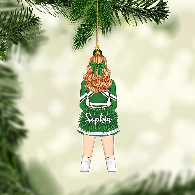 Custom Cheerleaders Style 06 Christmas Ornament