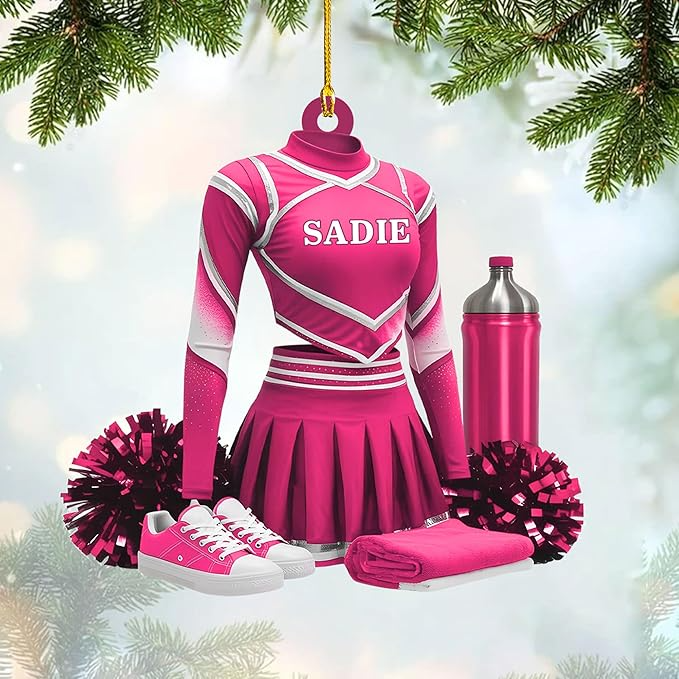 Custom Cheerleaders Style 12 Christmas Ornament