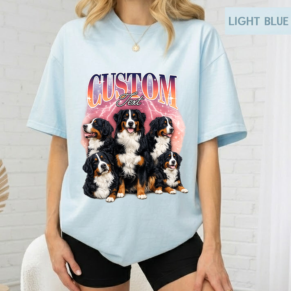 Custom Photo Pet Unisex T-Shirt, Personalized Dog Wash Shirt, Funny Custom Dog Face Tee Gift For Pet Lover THUC99