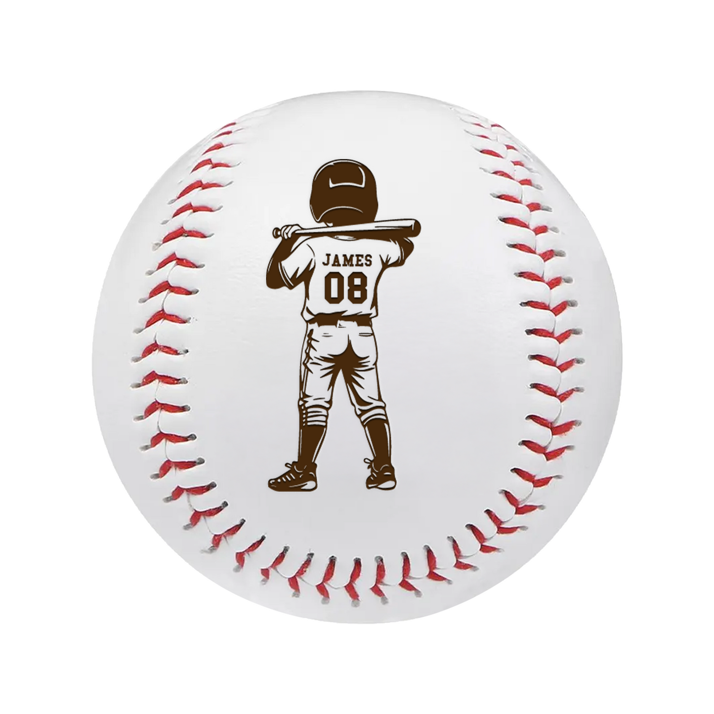 Custom Baseball Gift with Kid's Name and Number | Personalized Baseball for Kids | Back To School Gift TNBA024