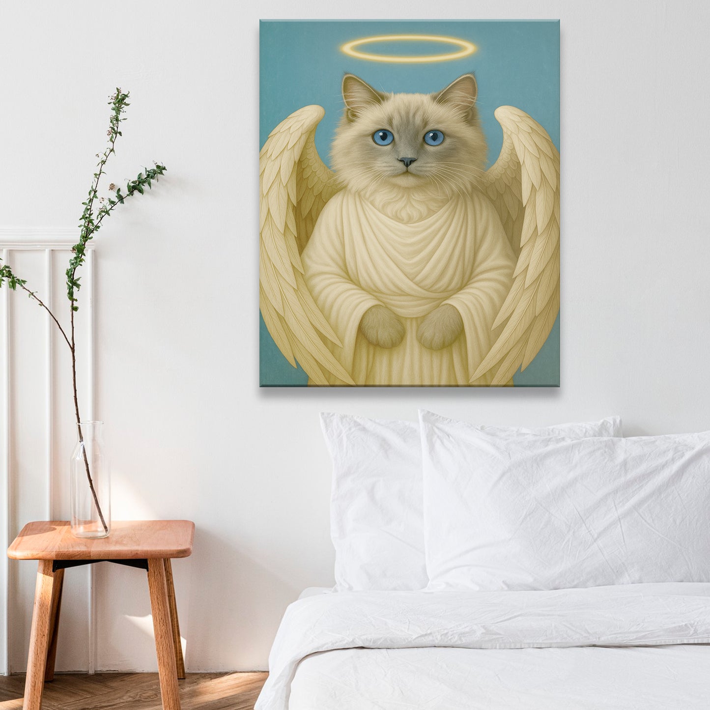 Custom Cat Photo Memorial Canvas _ Memorial Gift For Cat