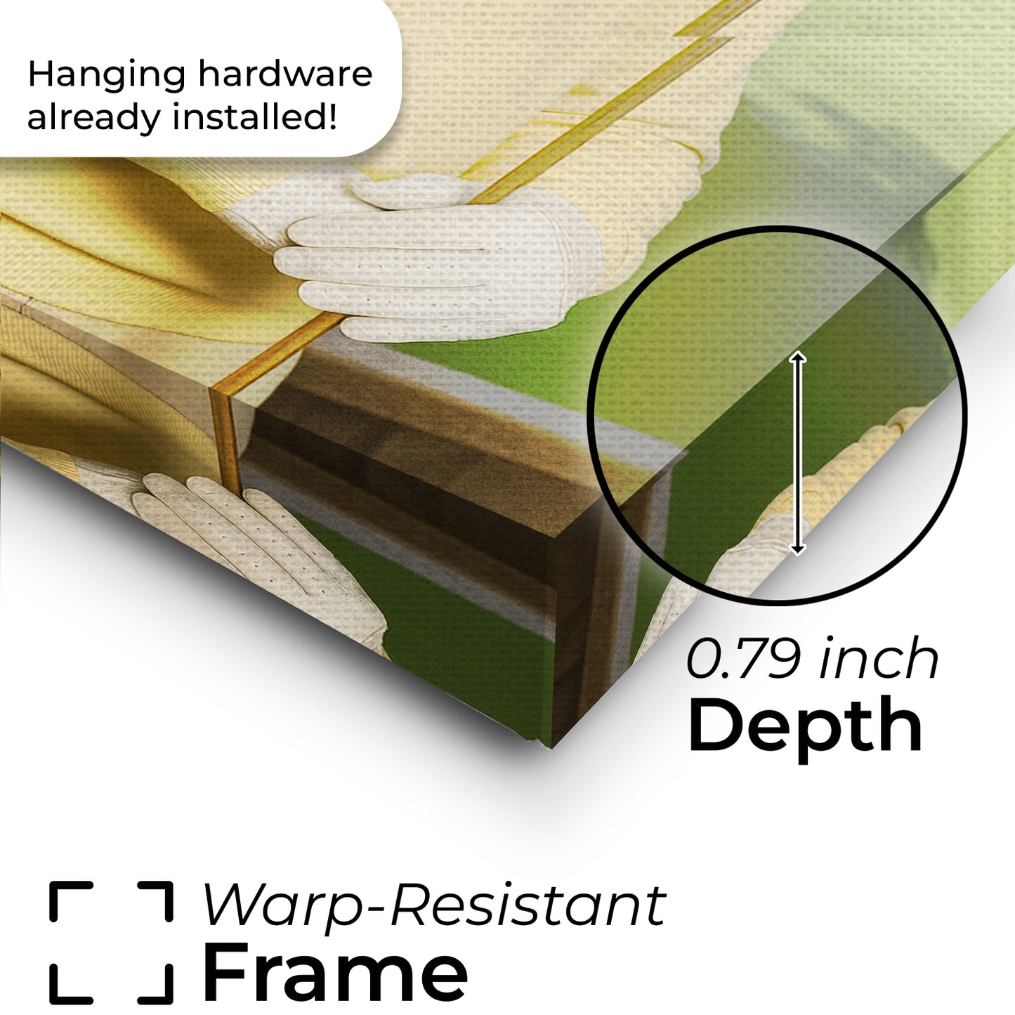 Custom Photo Golfer Dog Canvas Gift For Dog Lovers