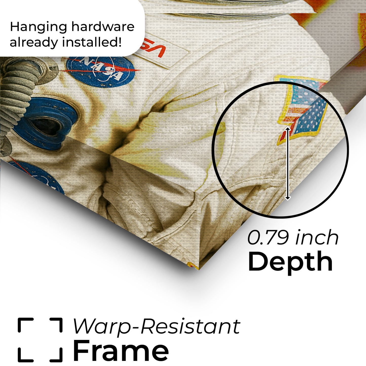 Custom Photo Astronaut Dog Canvas Gift For Dog Lovers