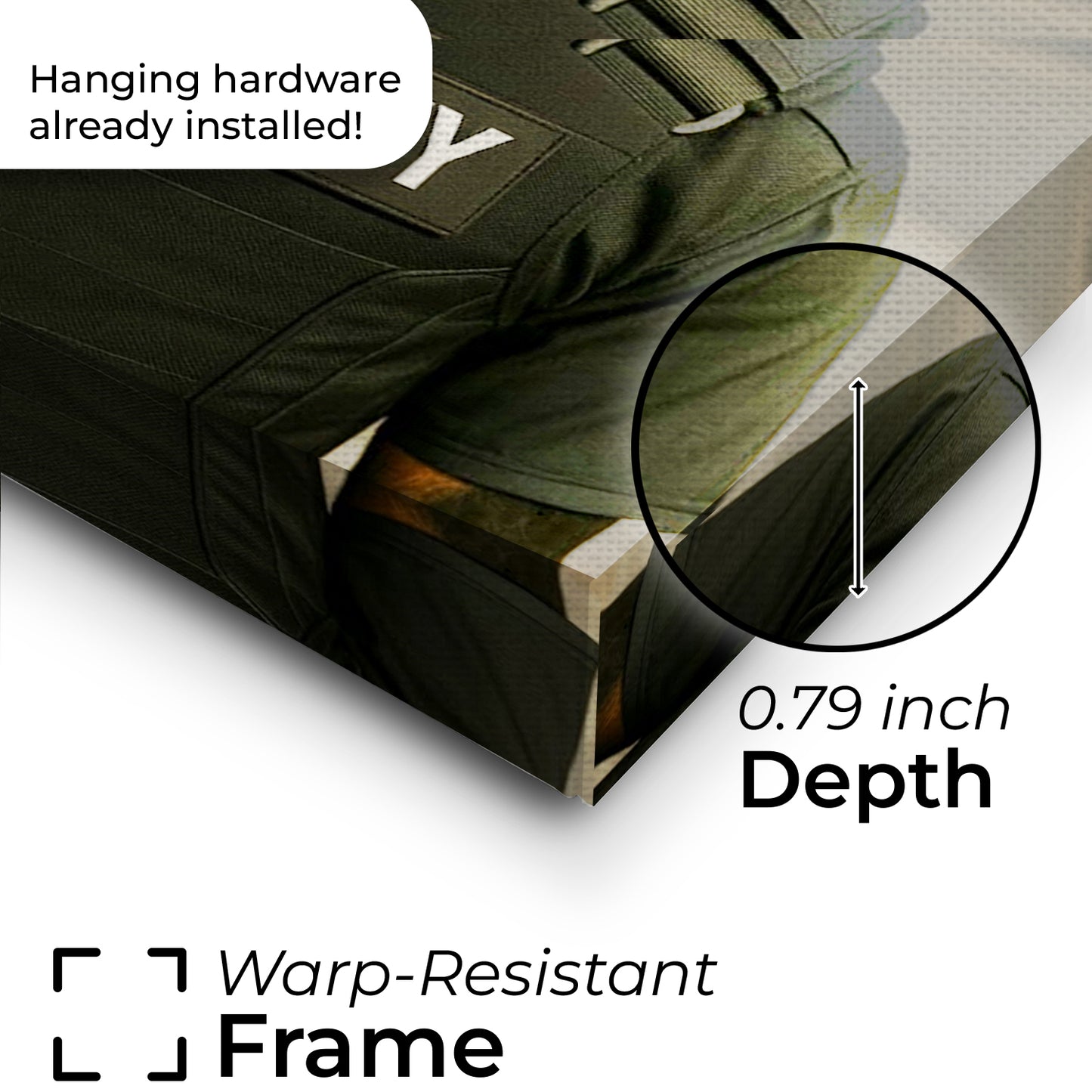 Custom Photo Security Guard Cat Canvas Gift For Cat Lovers