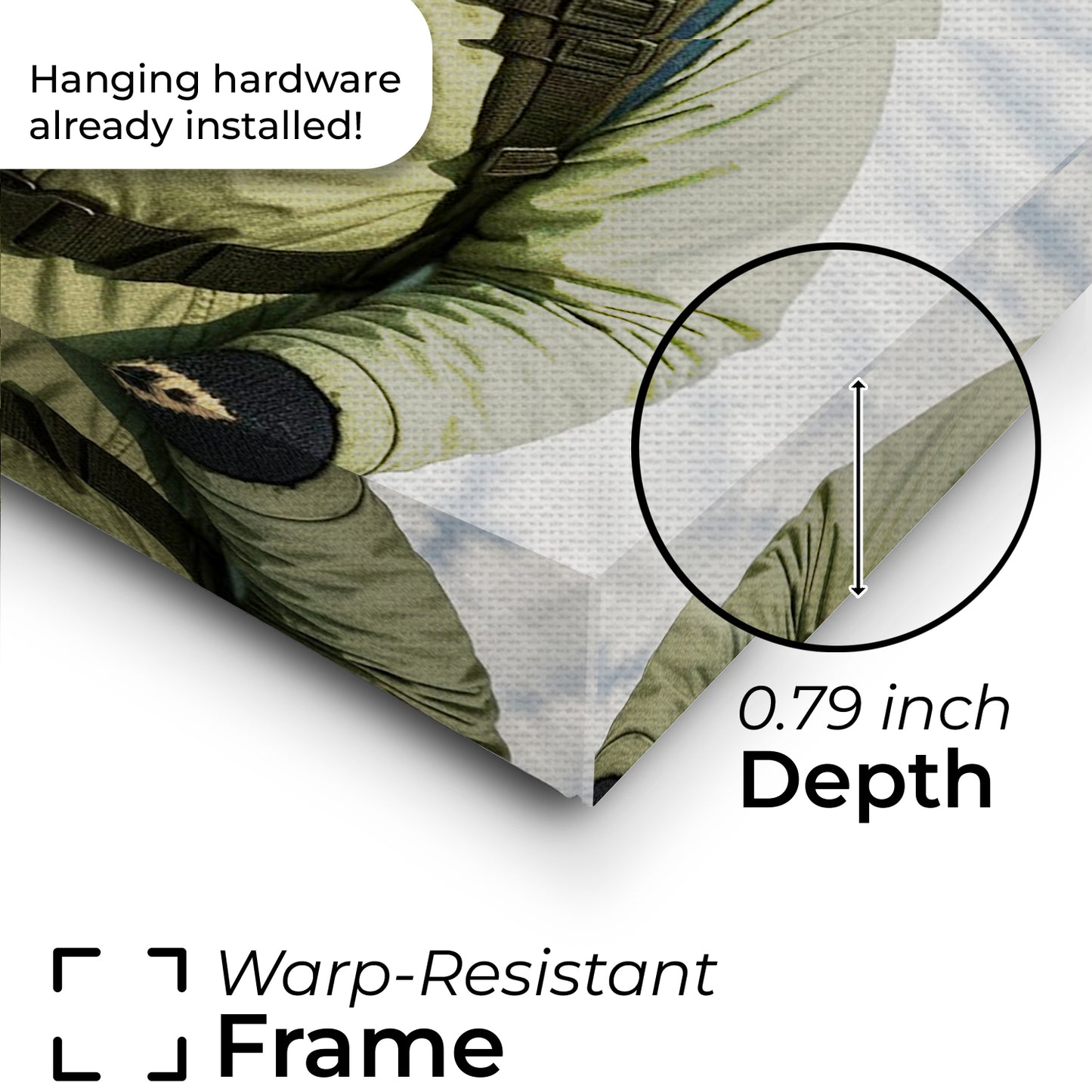 Custom Photo Winter Hiker Cat Canvas Gift For Cat Lovers