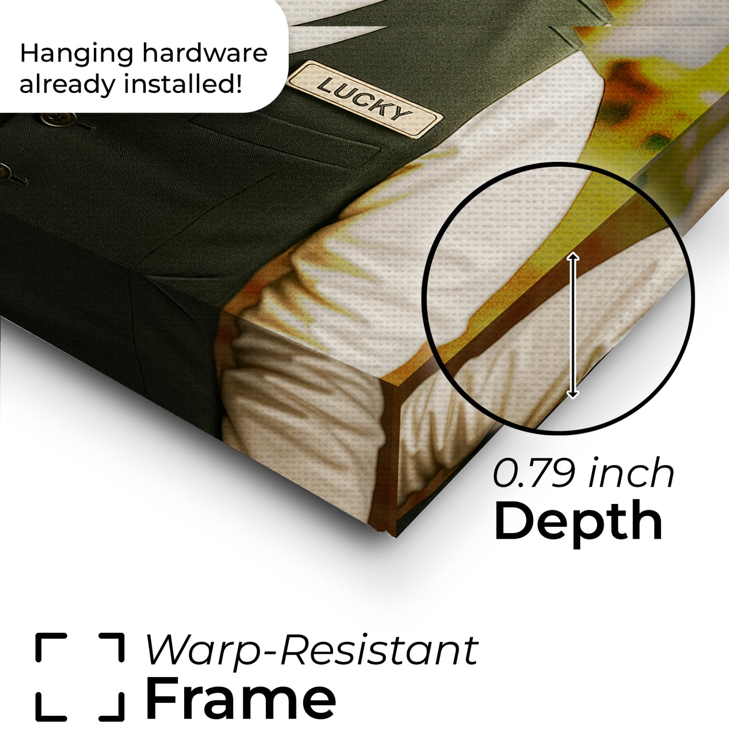 Custom Photo Dog Waiter Restaurant Canvas Gift For Dog Lovers