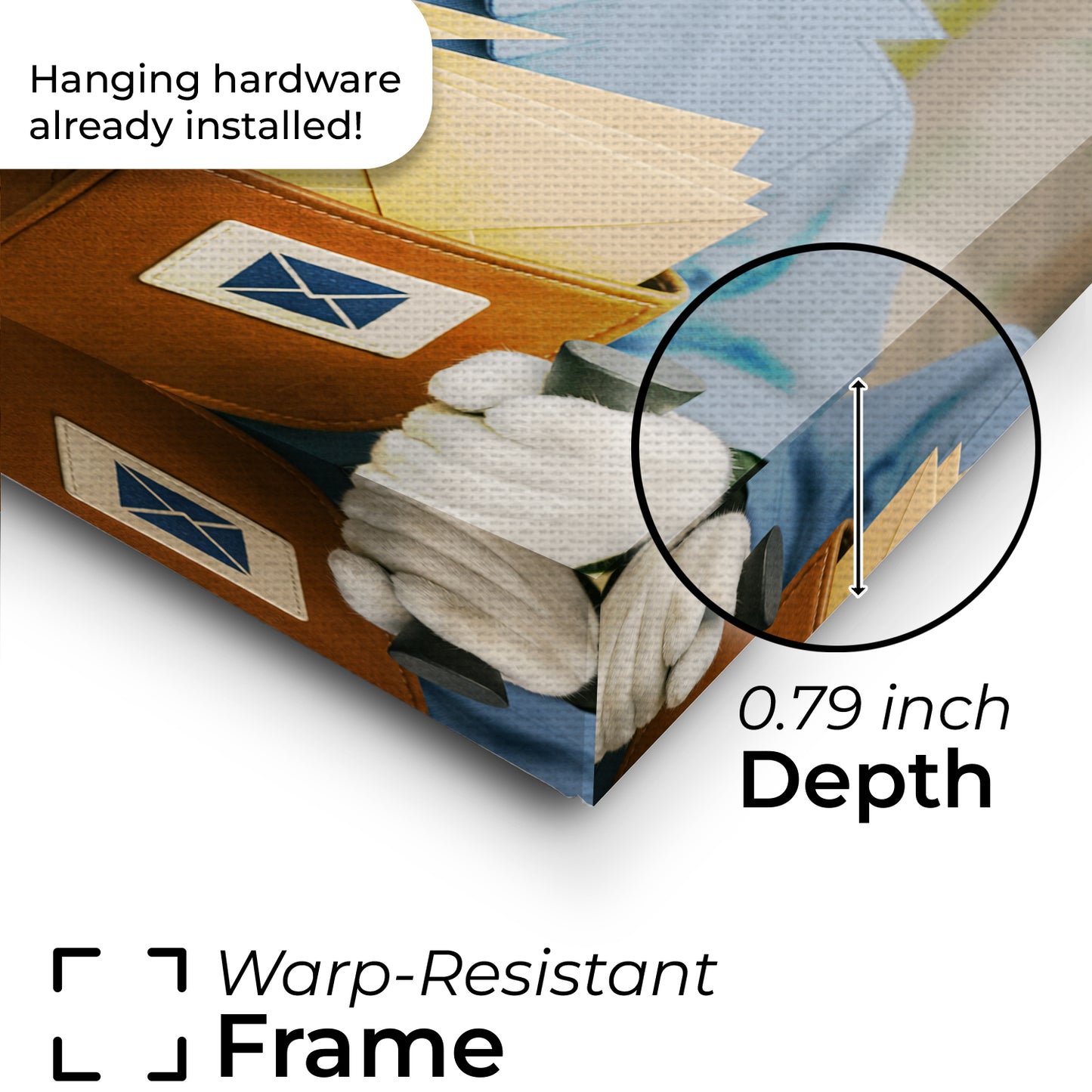 Custom Photo Mail Carrier Cat Canvas Gift For Cat Lovers