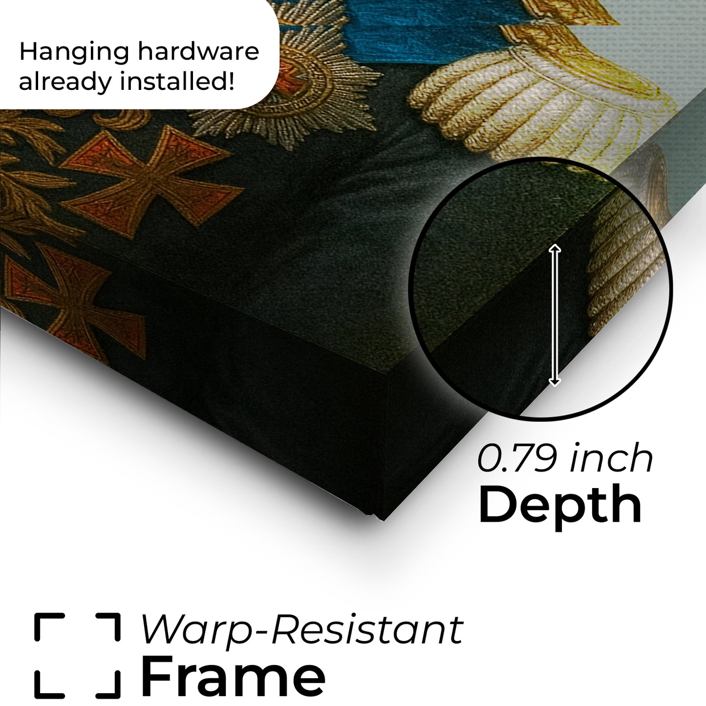 Custom Photo Royal Dog Canvas Gift For Dog Lovers