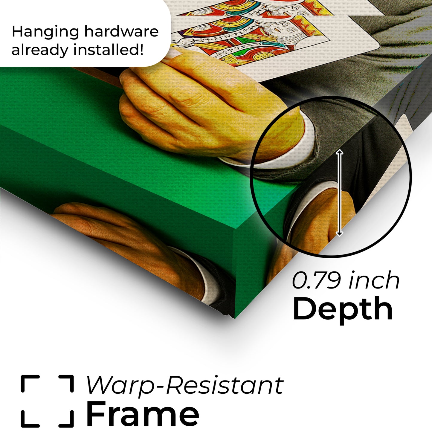 Custom Photo Poker Player Dog Canvas Gift For Dog Lovers