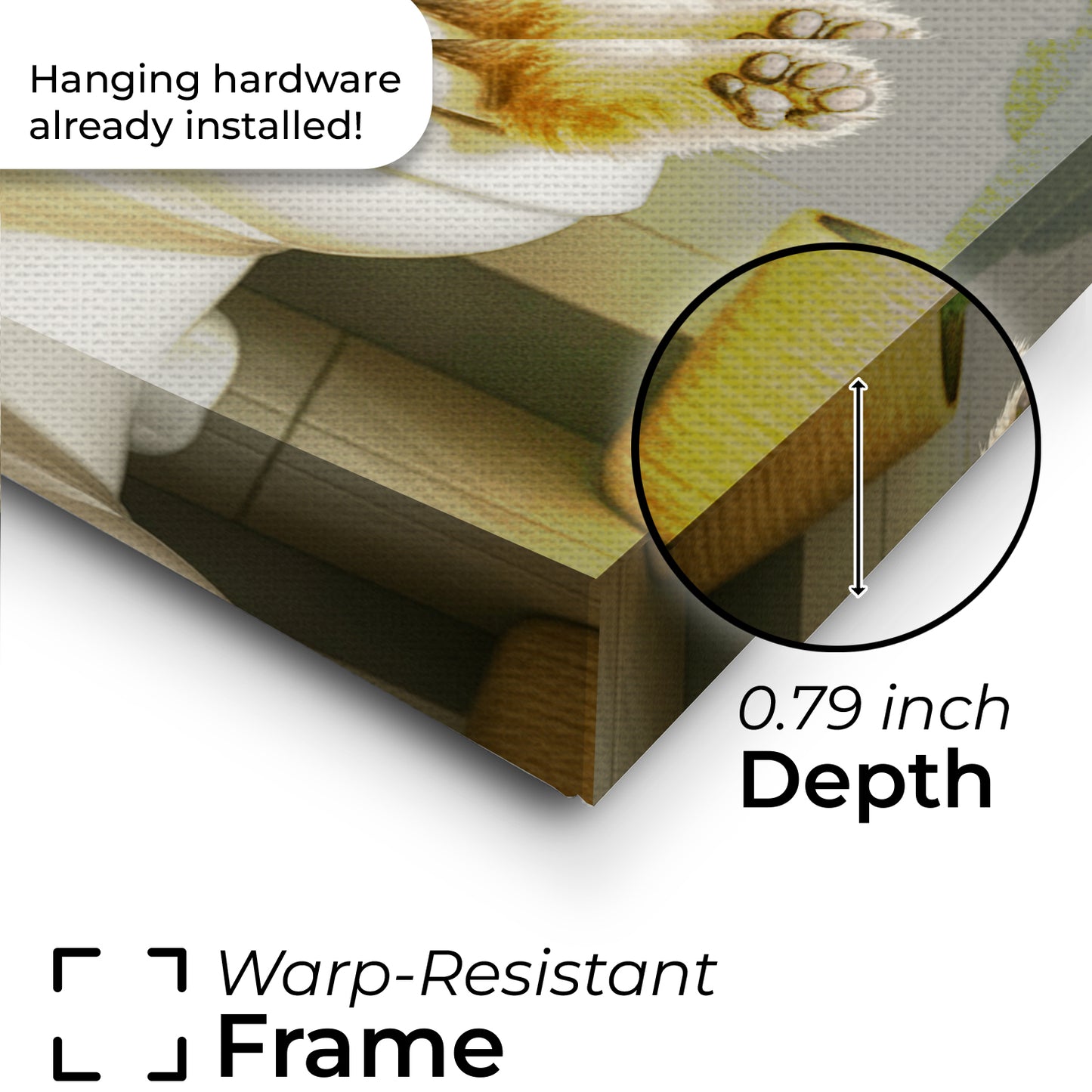 Custom Photo Cat Bathroom Style Canvas Gift For Cat Lovers