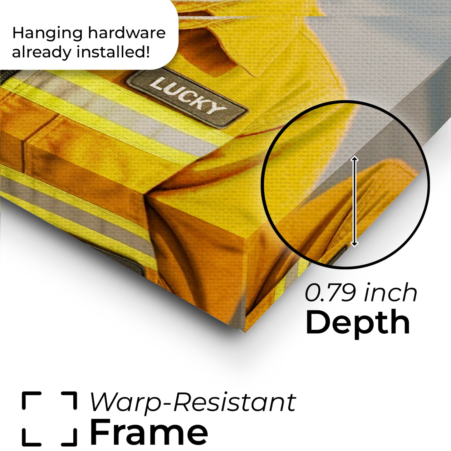 Custom Photo Fire Fighter Canvas Canvas Gift For Canvas Lovers