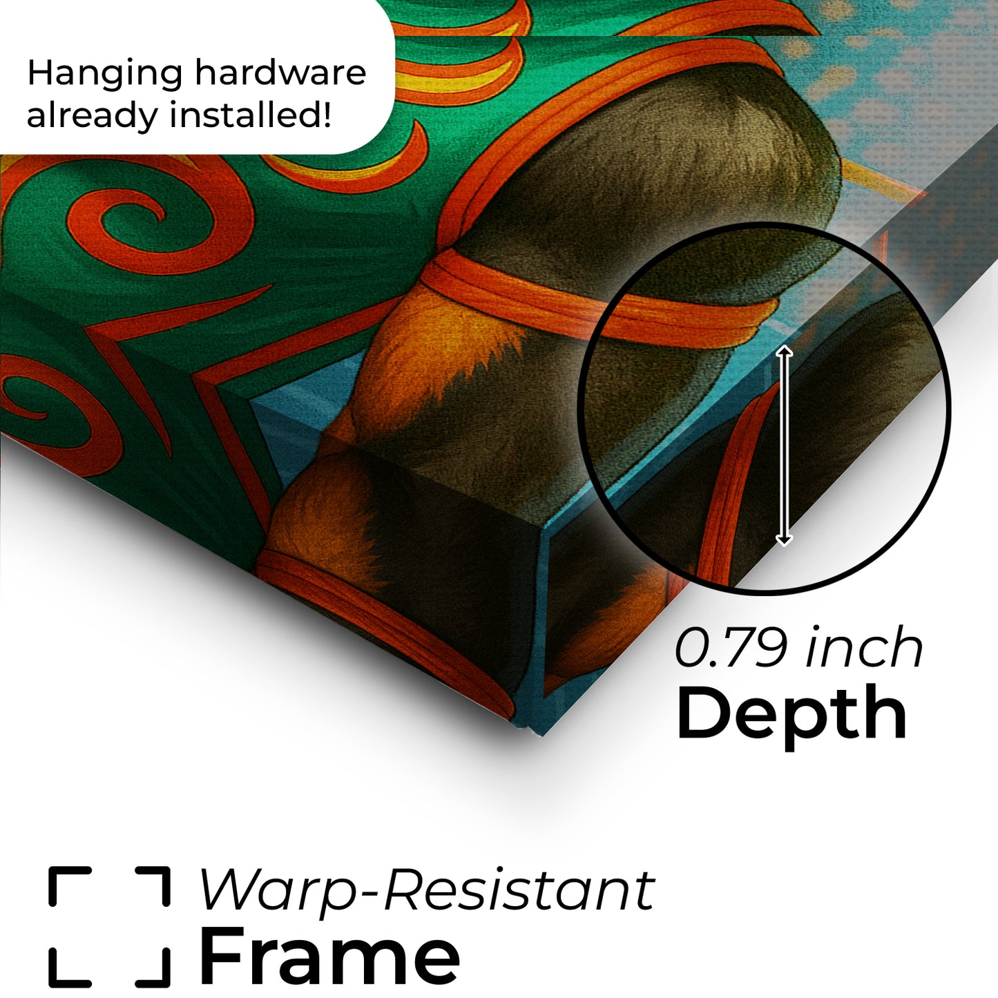 Custom Photo Lucha Libre Wrestler Mask Dog Canvas Gift For Dog Lovers