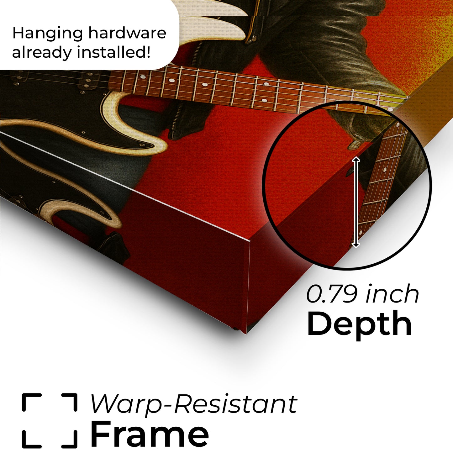 Custom Photo Guitarist Cat Canvas Gift For Cat