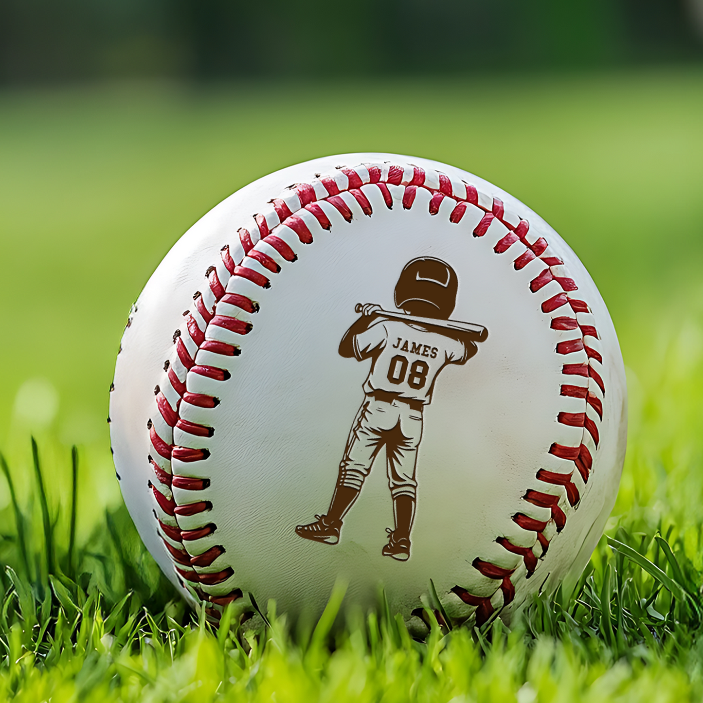 Custom Baseball Gift with Kid's Name and Number | Personalized Baseball for Kids | Back To School Gift TNBA024