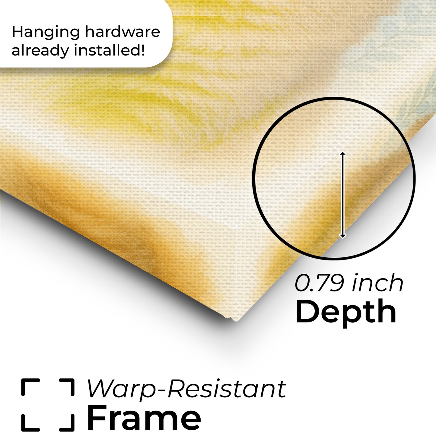 Custom Photo Cat Floral Watercolor Art Canvas