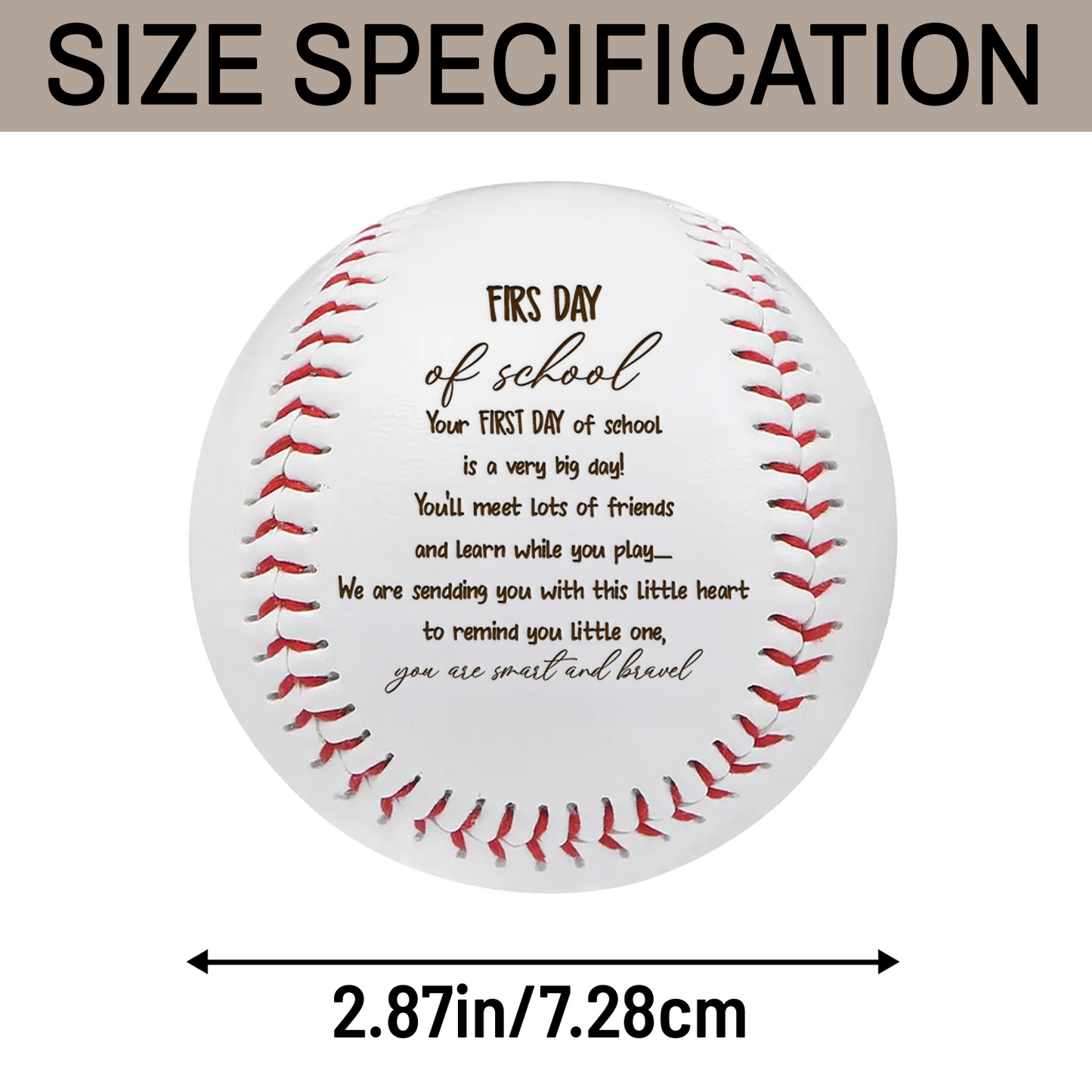 Custom Back to School  Gift | First Day of School Baseball Gift | Baseball Lover Gift | Gift For Kid TNBA023