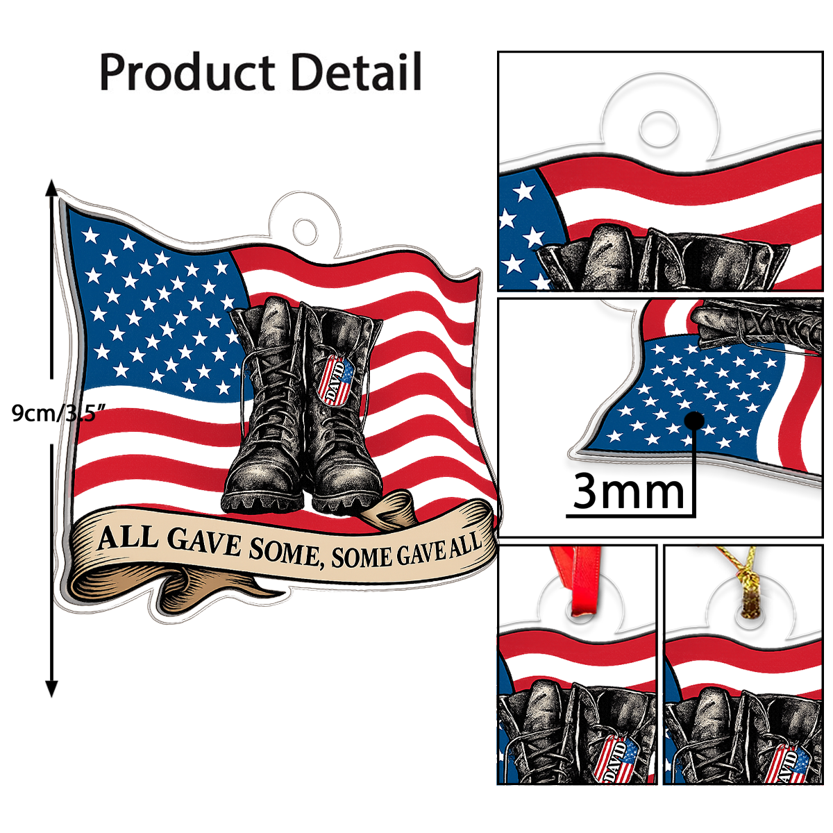 Custom Name Veteran Army All Gave Some