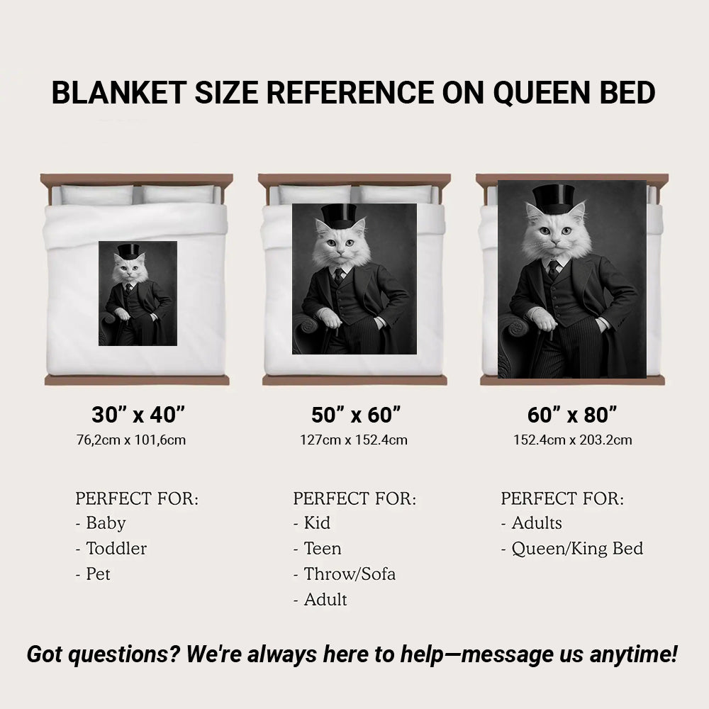 Custom Photo Gentleman Cat Gift For Cat Lovers