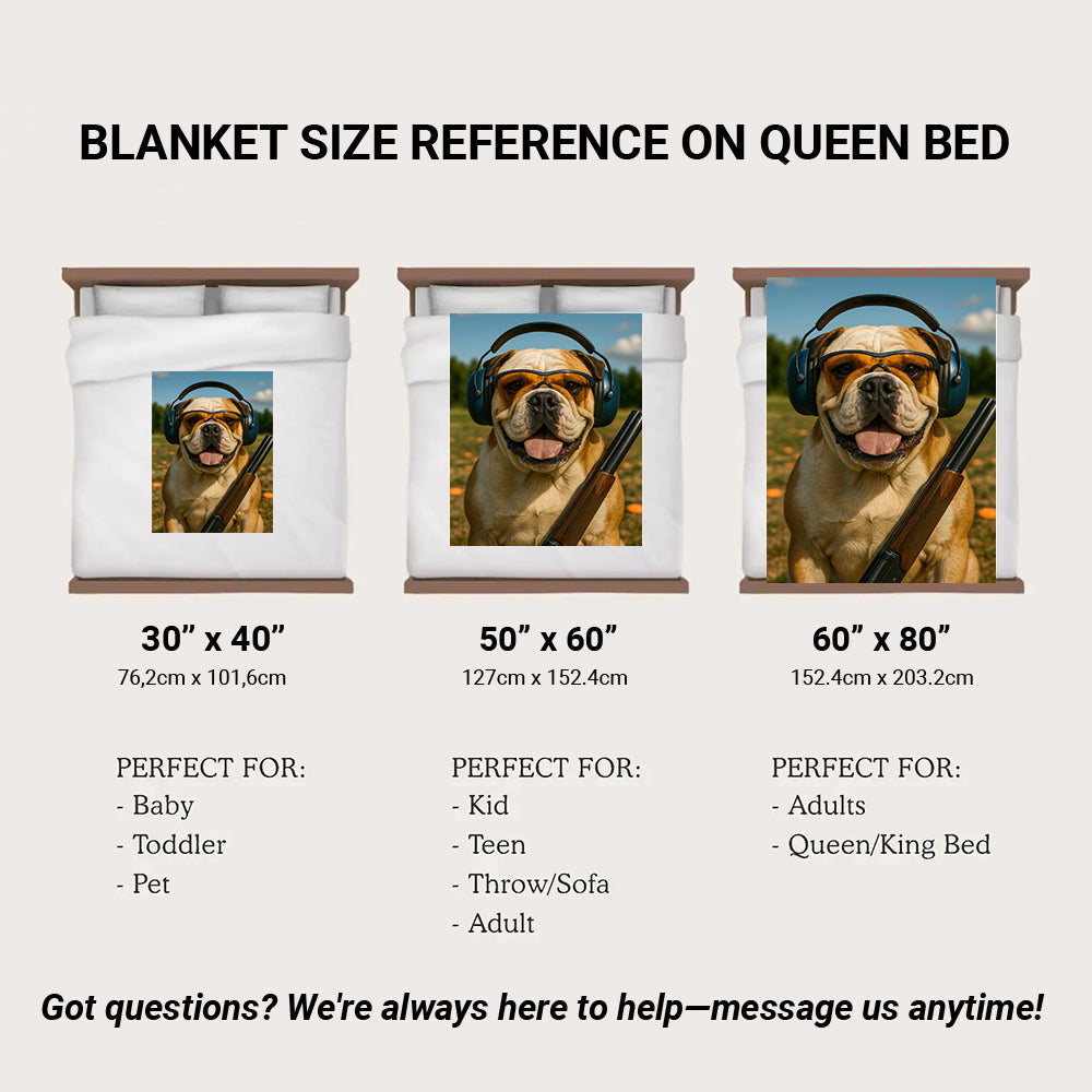 Custom Photo Lacrosse Dog BlanketGift For Dog Lovers