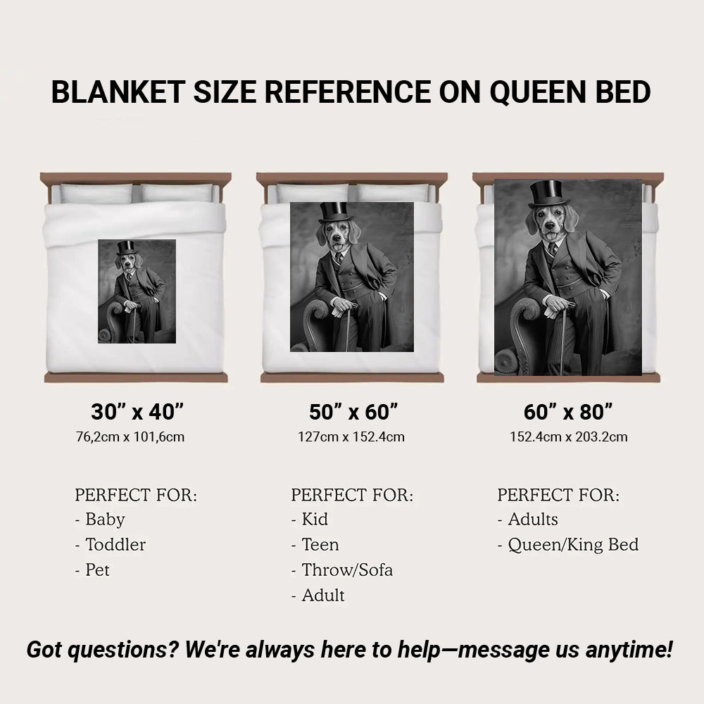 Custom Photo Gentleman Dog Gift For Dog Lovers