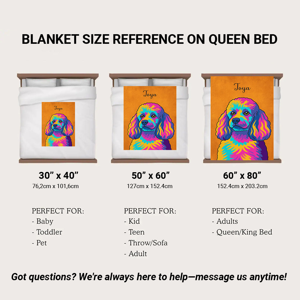 Custom Photo Minimalist Dog BlanketGift For Dog Lovers