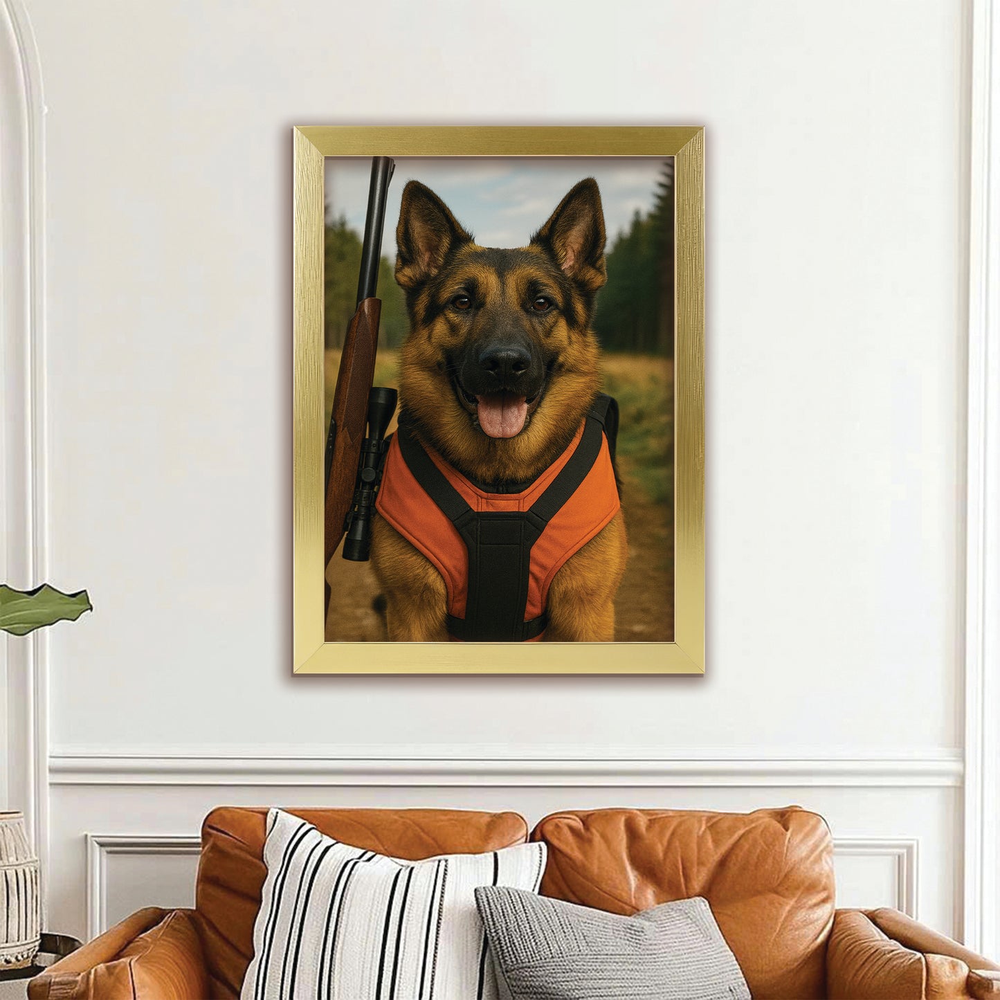 Custom Photo Hunter Dog Gift For Dog Lovers