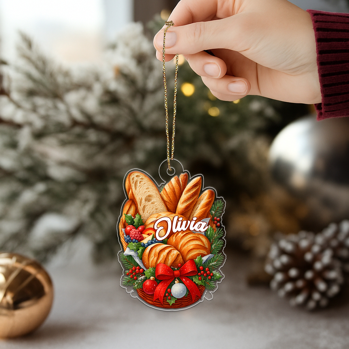 Custom Name Bread Christmas