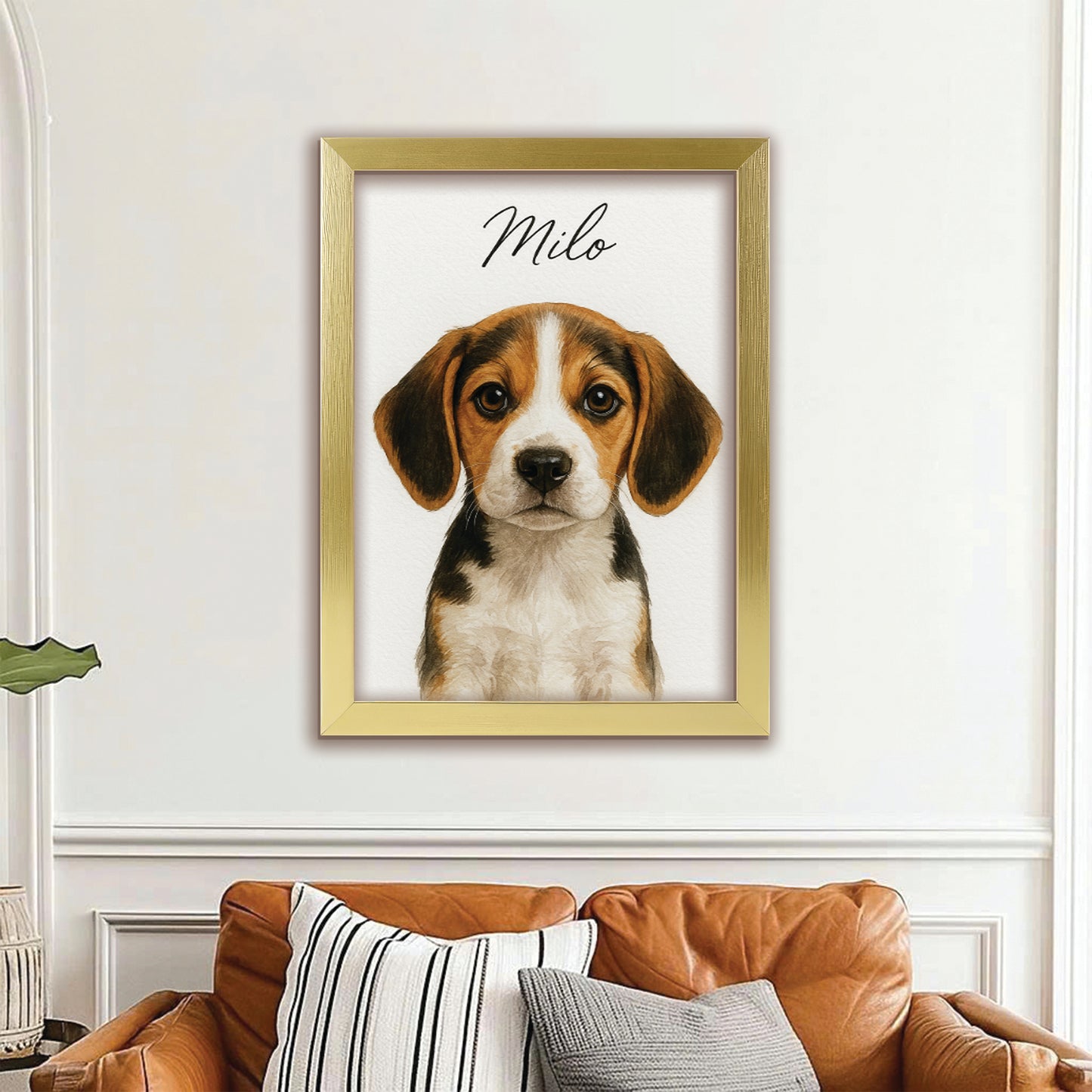 Custom Dog Portraint And With Name