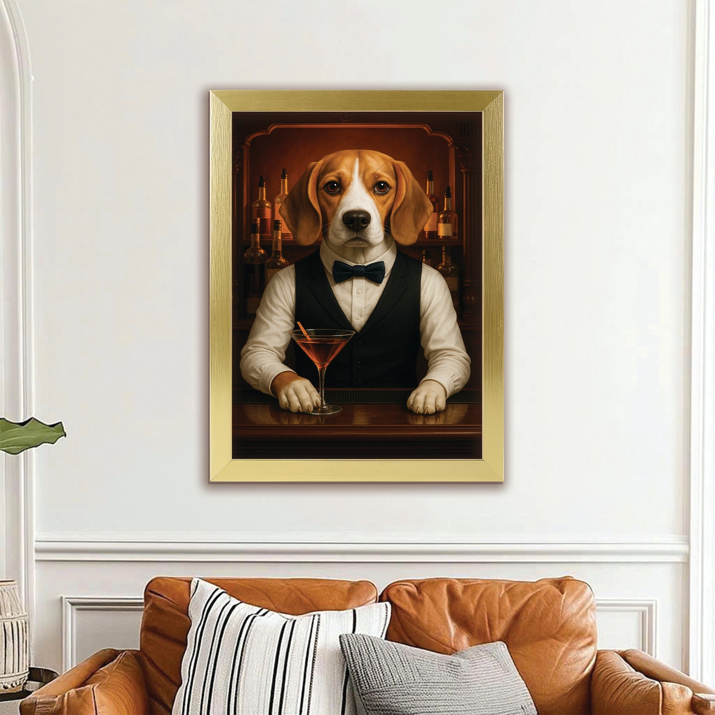 Personalized Dog Portrait Bartender