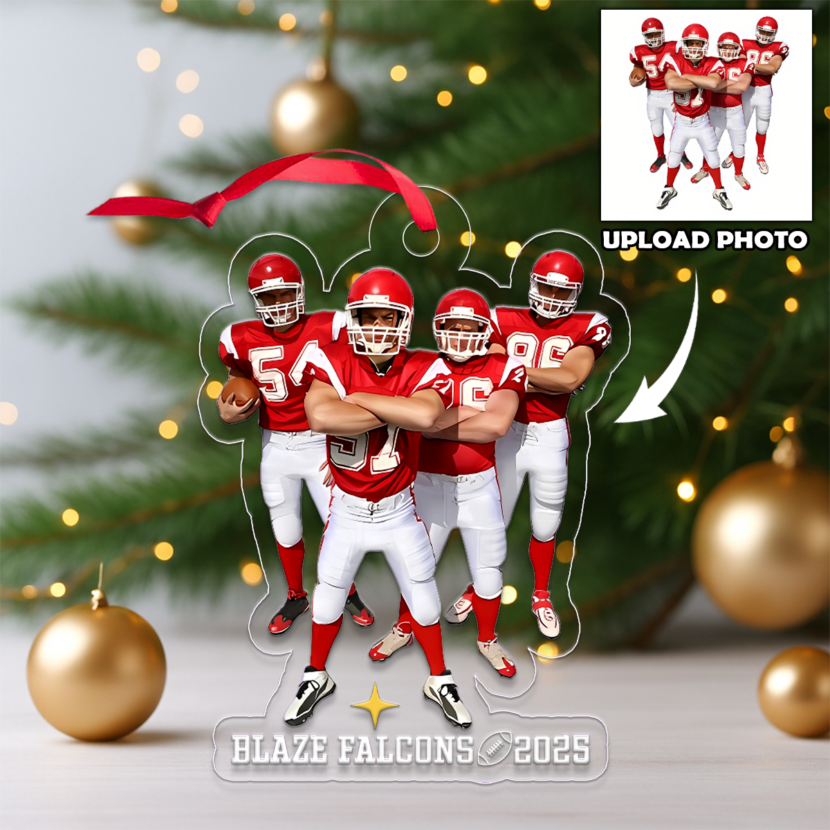 Custom Photo Football Team For Sport Gift