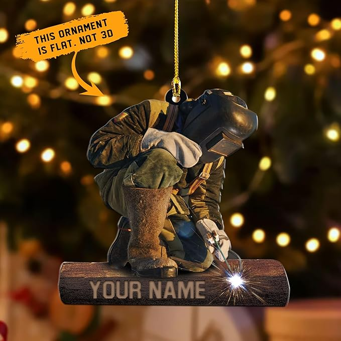 Custom Welder Style 05 Christmas Ornament