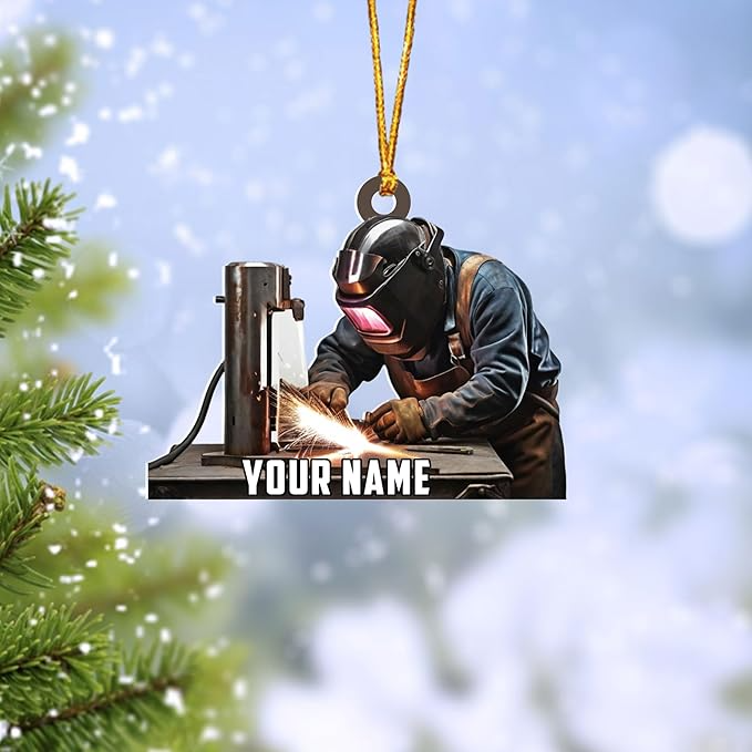 Custom Welder Style 07 Christmas Ornament
