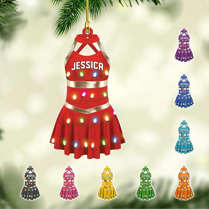 Custom Cheerleaders Style 08 Christmas Ornament