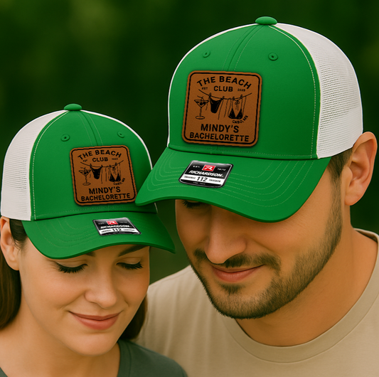 Custom Wedding Trucker Hats – The Beach Club Trucker Cap with Bride’s Name, Fun Gift for Bachelorette Party Crew VHA163