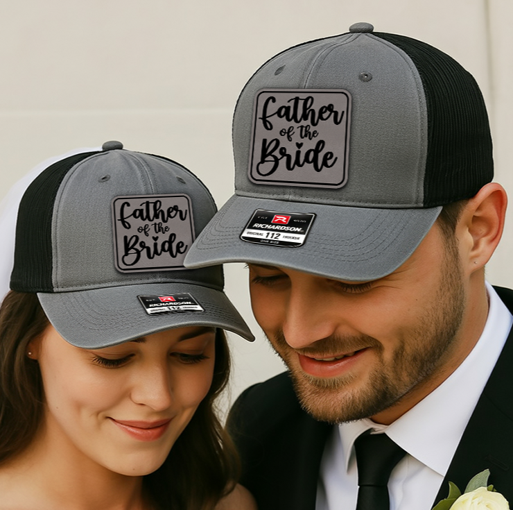 Custom Wedding Trucker Hat – Father of the Bride Cap, Custom Gift for Dad of the Bride on Wedding Day VHA163