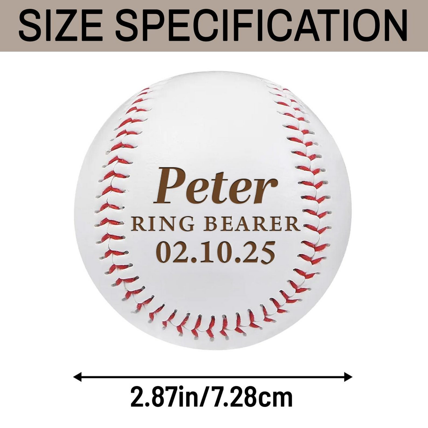 Ring Bearer Gift | Laser Engraved Baseball | Junior Groomsman | Baseball Gift For Wedding