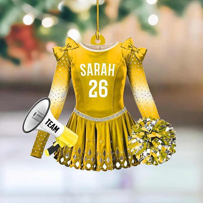 Custom Cheerleaders Style 13 Christmas Ornament