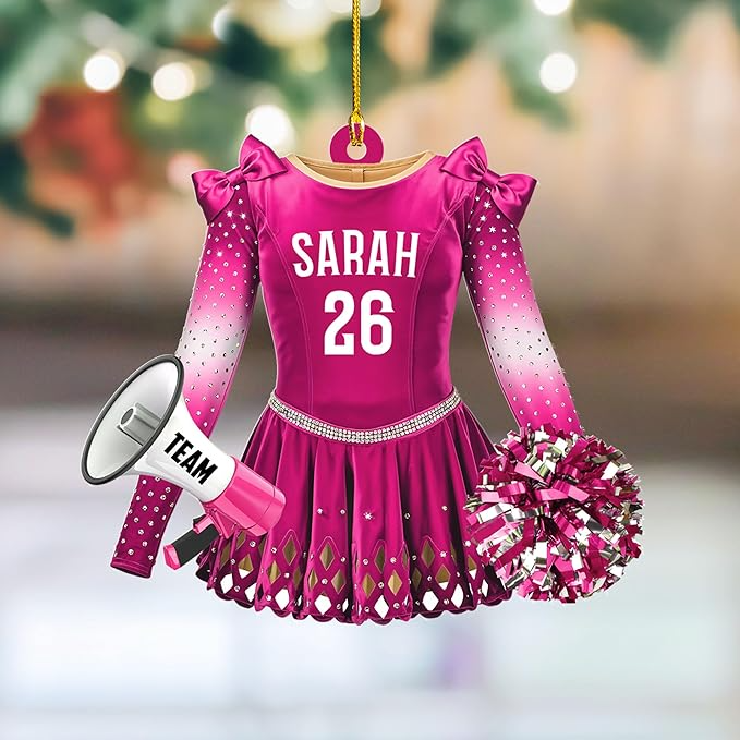 Custom Cheerleaders Style 13 Christmas Ornament