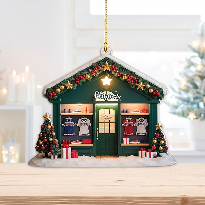 Custom Cheerleaders House Christmas Ornament