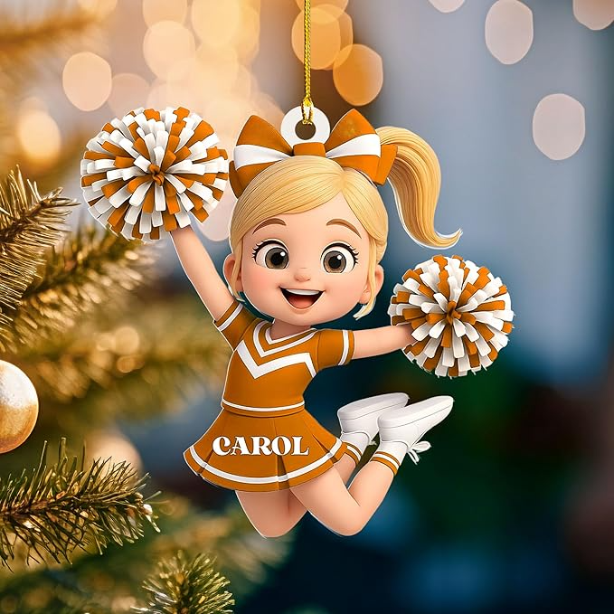 Custom Cheerleaders Style 19 Christmas Ornament