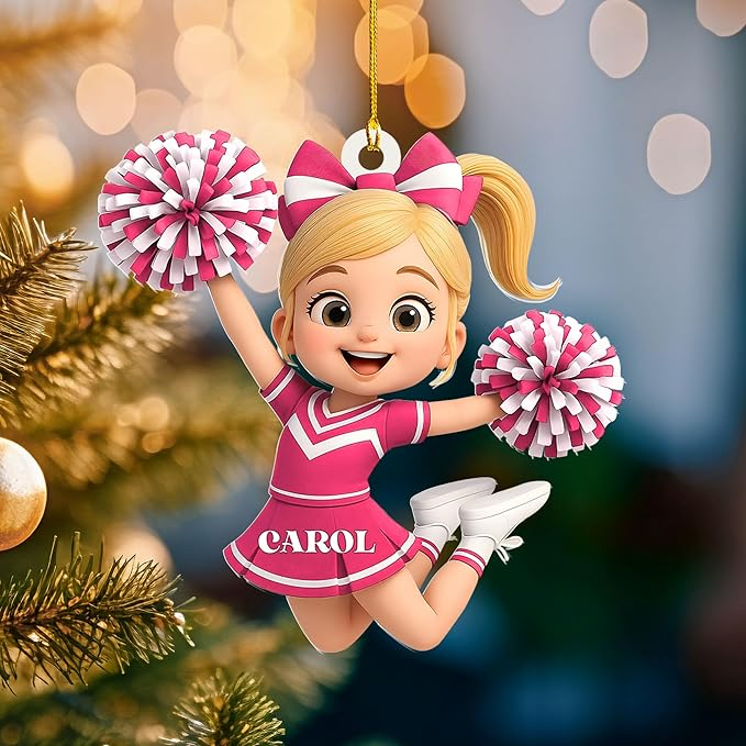 Custom Cheerleaders Style 19 Christmas Ornament