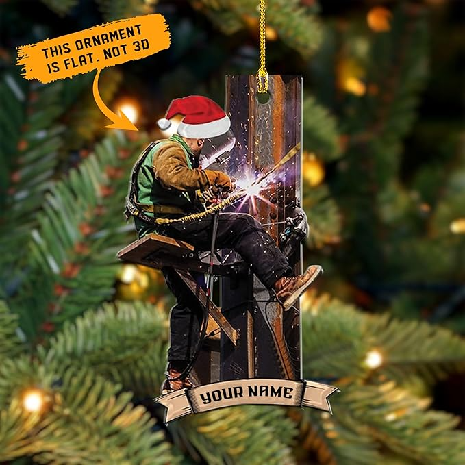 Custom Welder Style 02 Christmas Ornament