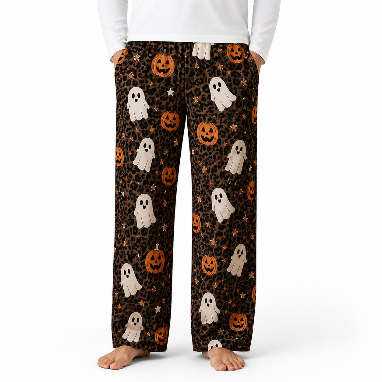 Halloween Unisex Straight Pajama Pants, Full Length Horror Pajama Bottoms, Unique Gift For Men And Women THUC99