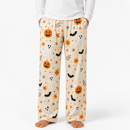 Halloween Unisex Straight Pajama Pants, Cozy Spooky Season Lounge Pants, Halloween Gift For Him And Her THUC99