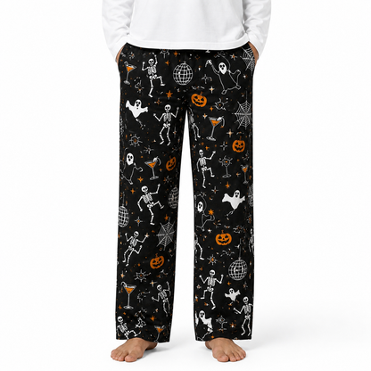 Halloween Unisex Straight Pajama Pants, Festive Halloween Lounge Bottoms, Cozy Gift For Spooky Season Lovers THUC99