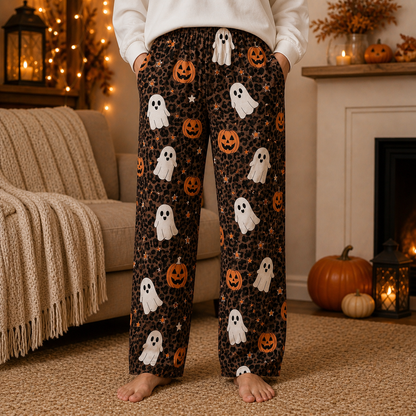 Halloween Unisex Straight Pajama Pants, Full Length Horror Pajama Bottoms, Unique Gift For Men And Women THUC99