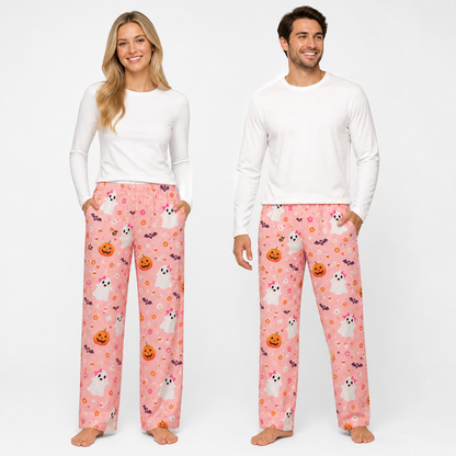 Halloween Unisex Straight Pajama Pants, Full Length Horror Pajama Bottoms, Unique Gift For Men And Women THUC99