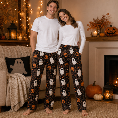 Halloween Unisex Straight Pajama Pants, Full Length Horror Pajama Bottoms, Unique Gift For Men And Women THUC99