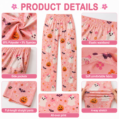 Halloween Unisex Straight Pajama Pants, Full Length Horror Pajama Bottoms, Unique Gift For Men And Women THUC99