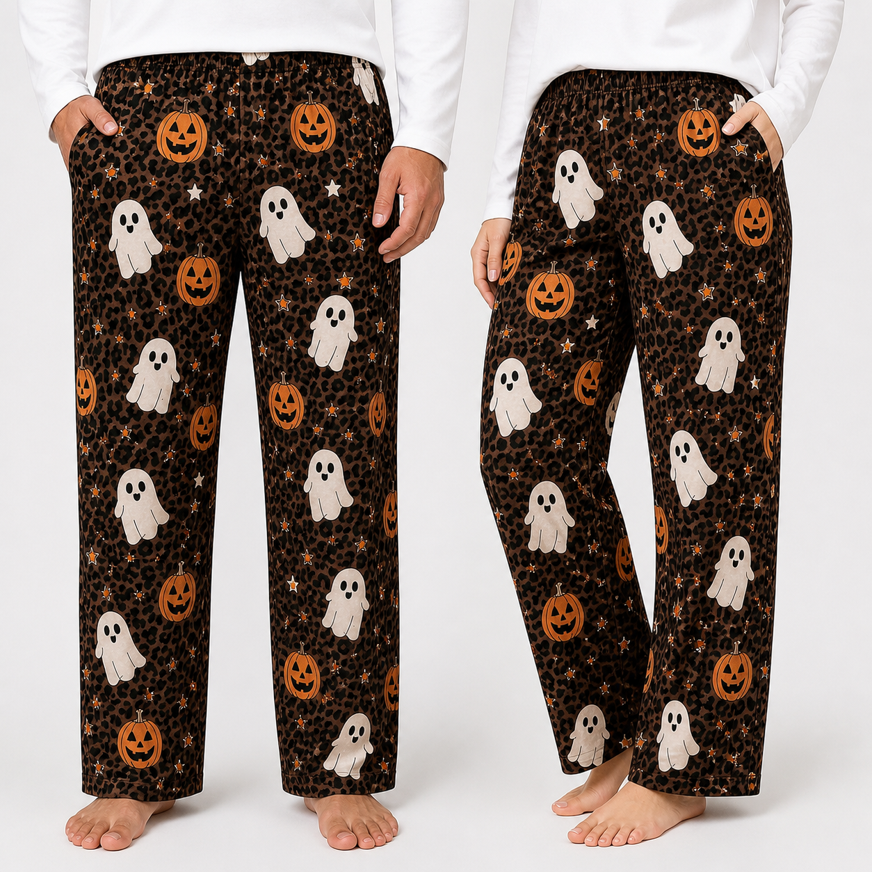 Halloween Unisex Straight Pajama Pants, Full Length Horror Pajama Bottoms, Unique Gift For Men And Women THUC99